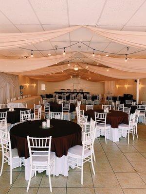 Inside our banquet hall