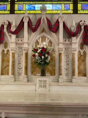 Flowers for the high altar.