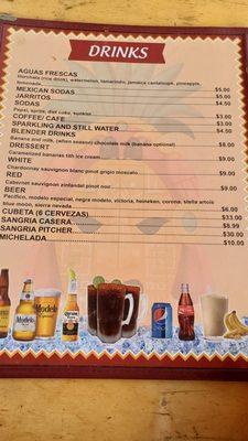 menu: Drinks