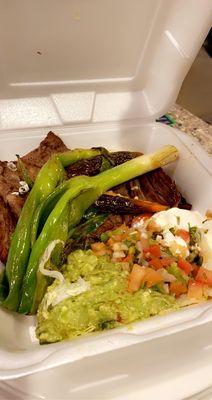 Carne asada plate