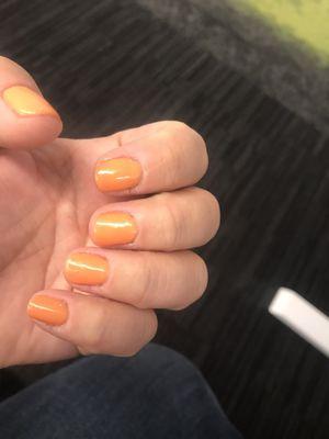 Gel manicure in OPI: Where Did Suzi's Man-Go?