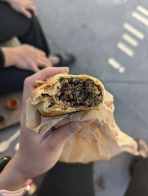 Beef samosa empanada