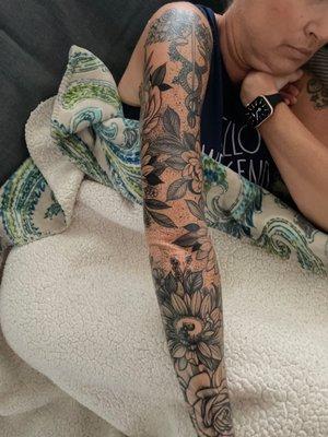 Wife's sleeve tattoo.