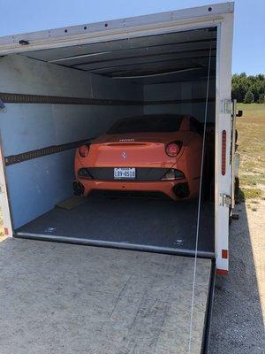 Transporting exotic vehicle