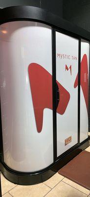 Mystic Spray Tan booth! Gorgeous color in a few short minutes!