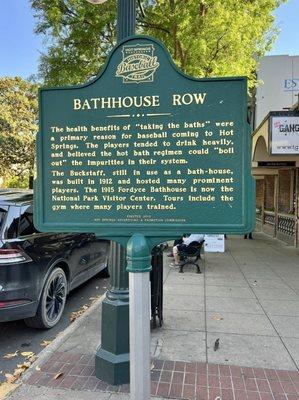 Bathhouse Row info