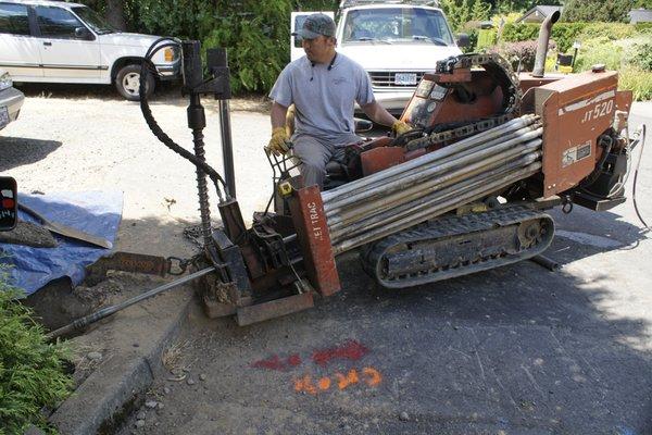 Water Service replacement with Strickland Directional Drilling