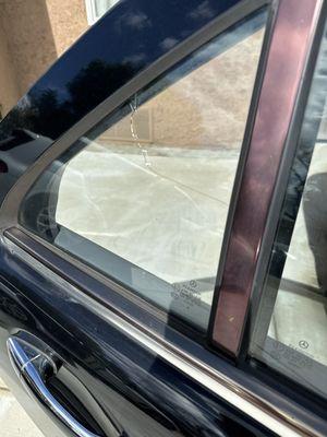 Cracked quarter window. Can you please call me for a quote on this?