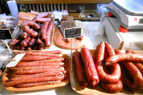 Lithuanian cured sausages