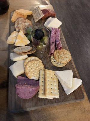 antipasto board and cider flight of 5...they were very generous with the pours.