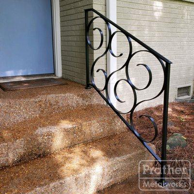 Scrollwork handrail in West Meade neighborhood. Nashville, TN.