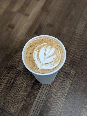 Gorgeous Bourbon Caramel Latte (house made syrup!)