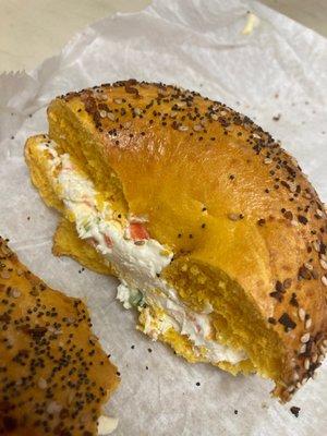 Egg everything bagel.