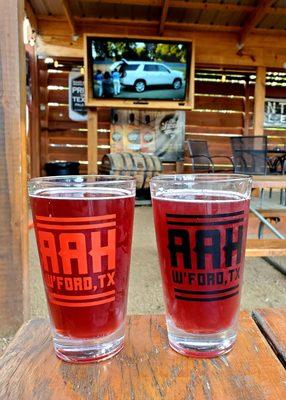 Locust cider black cherry and Tiger's Blood.