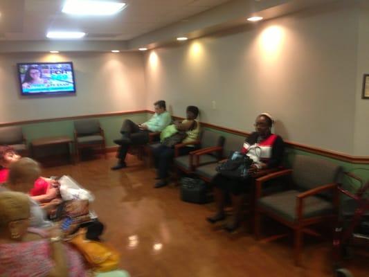 Lobby with 11 patients waiting!!