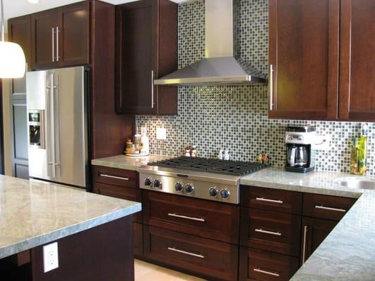 Check out this spacious and gorgeous kitchen all completely done by Monica Cabinets & Stone!