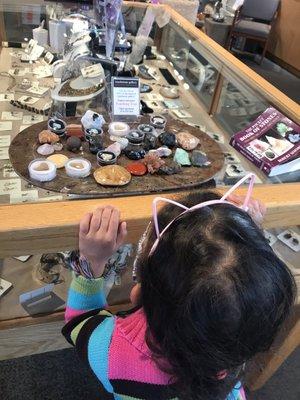 Rocks for kiddos to safely touch