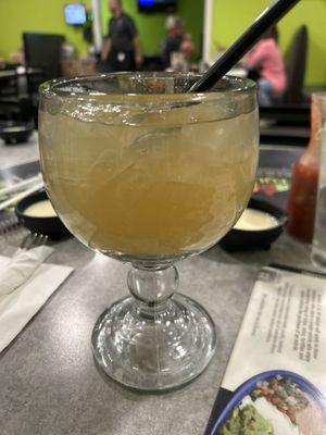 Skinny Margarita on the rocks