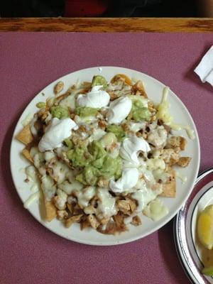 Chicken nachos.... Amazing!!