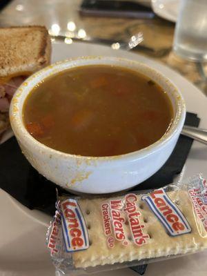 Lamb and vegetable soup