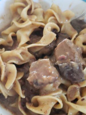 Beef stroganoff