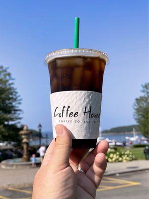 Black Cold Brew by the Harbor