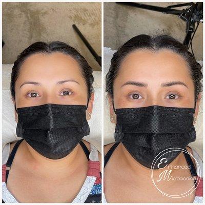 Microblading with natural mapping for an appealing brow!