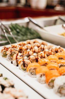 More of some of our popular sushi offered for our dinner buffet!