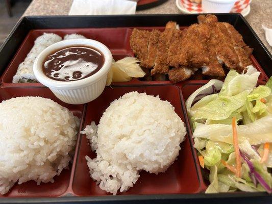 Small Bento with Chicken Katsu