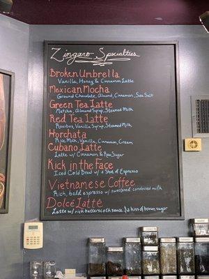 part of the drinks menu as of 5/1/22