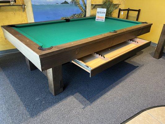 Olhausen 8' Breckinridge Pool Table Solid Pine Wood Buffalo Nickel Sites #SanDiegoPoolTables