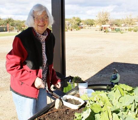 I don't want to give up my garden! Our residents have gardens on our campus.