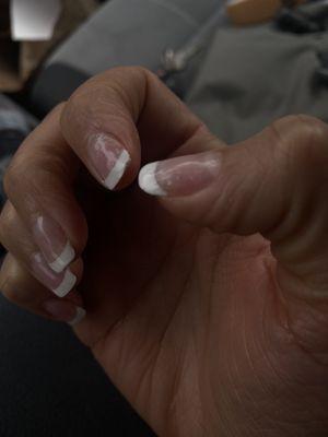 Shellac French manicure