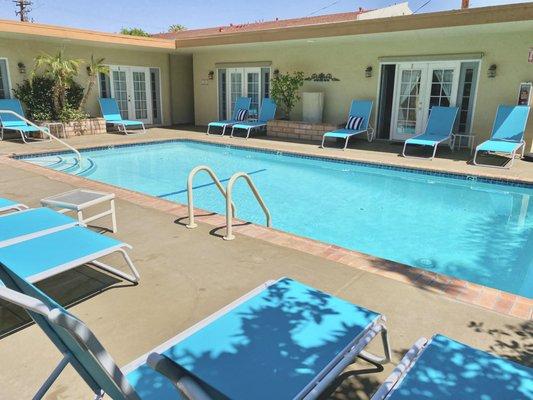 The pool at Old Ranch Inn located on Patencio at Arenas in Palm Spring, California.