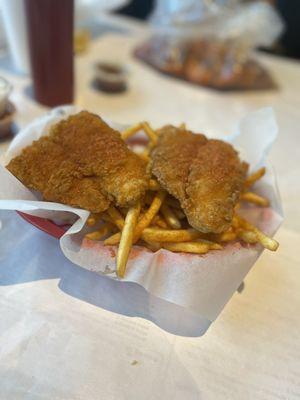 Fried catfish w/ Cajun fries