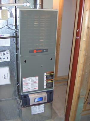 Smaller furnace with stacked Filtration system.