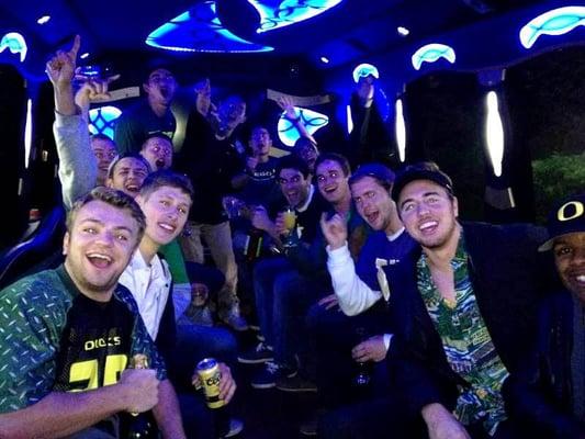 Tail gate party bus in Seattle