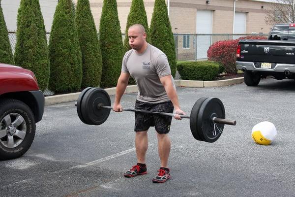 Coach "Tank" killing those Deadlifts in our Mantua location