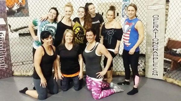 Women's Fitness Class with Instructor Kalyn Schwartz.