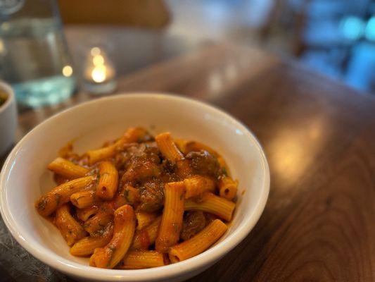 Short rib rigatoni