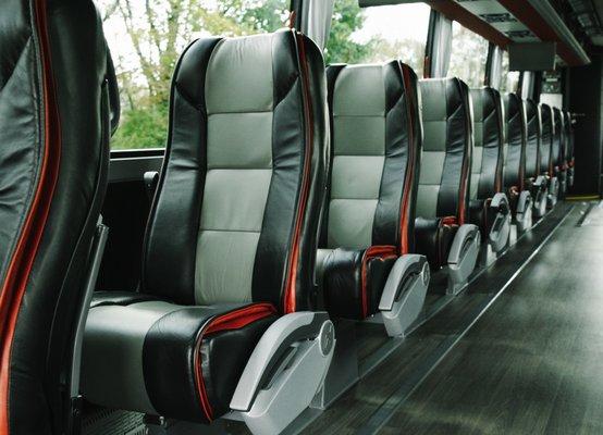 single row seating available on Tripperbus elite