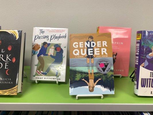 Display in the teen section during Pride month