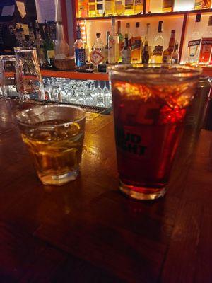 Tullamore Dew and Black Widow Cider