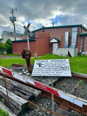 Windsor Train Wreck Sculptures