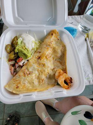 Shrimp quesadilla