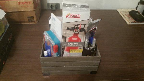 Home safety basket donation for chines auction benefit for disabled individual