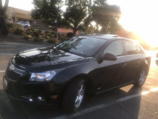 Car before tint.