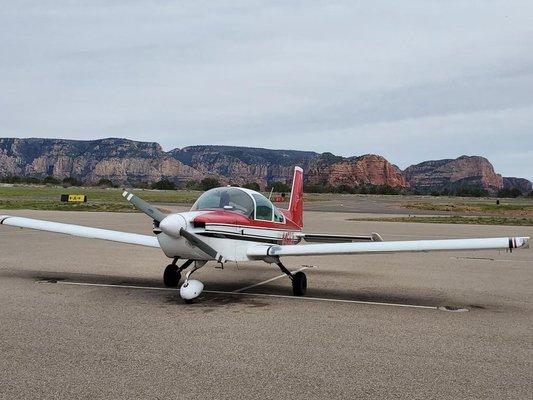 My Grumman Tiger at Sedona.