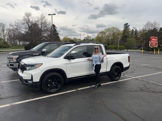 Happiness & My new Honda Ridgeline!