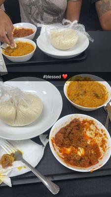 Fufu and egusi